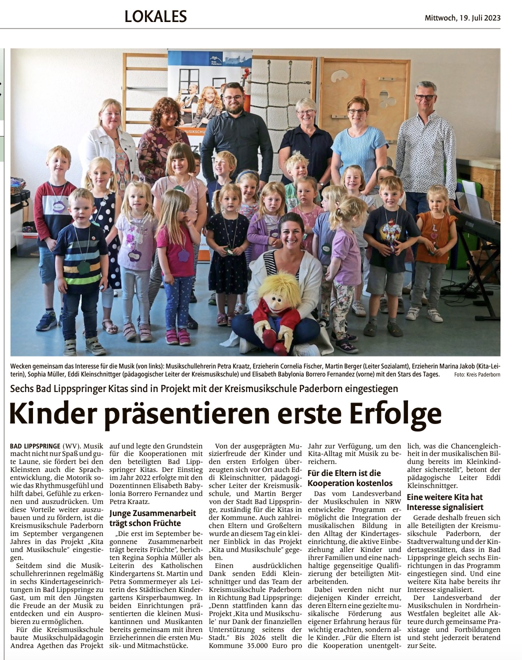 Musikalische Früherziehung